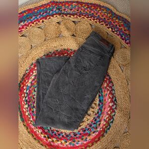 Hollister High Waisted Mom Charcoal Denim Jeans